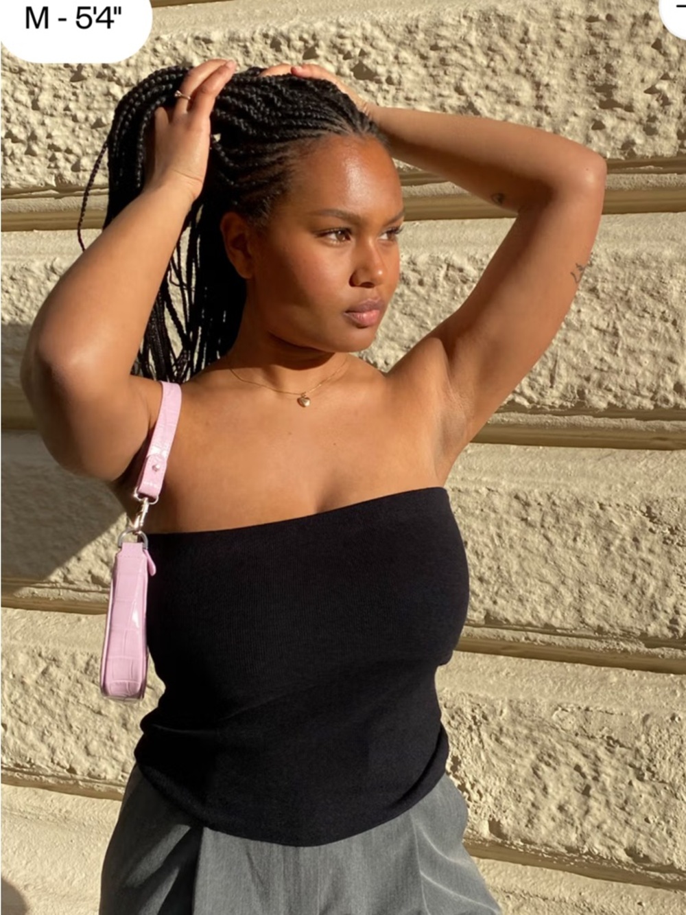 Dierf Avenue Black Tube Top